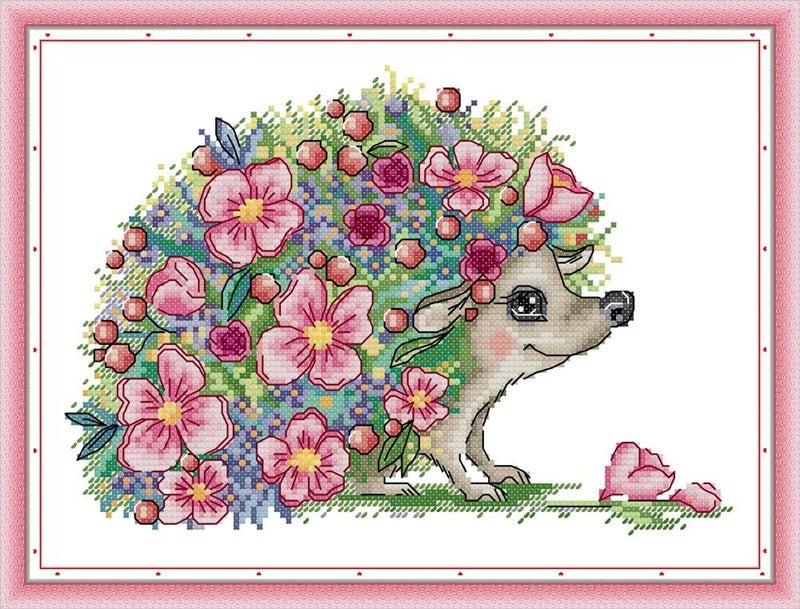 Funcrostitch Counted Cross Stitch Kits for Beginners,14ct Unprinted Pattern - Image 1
